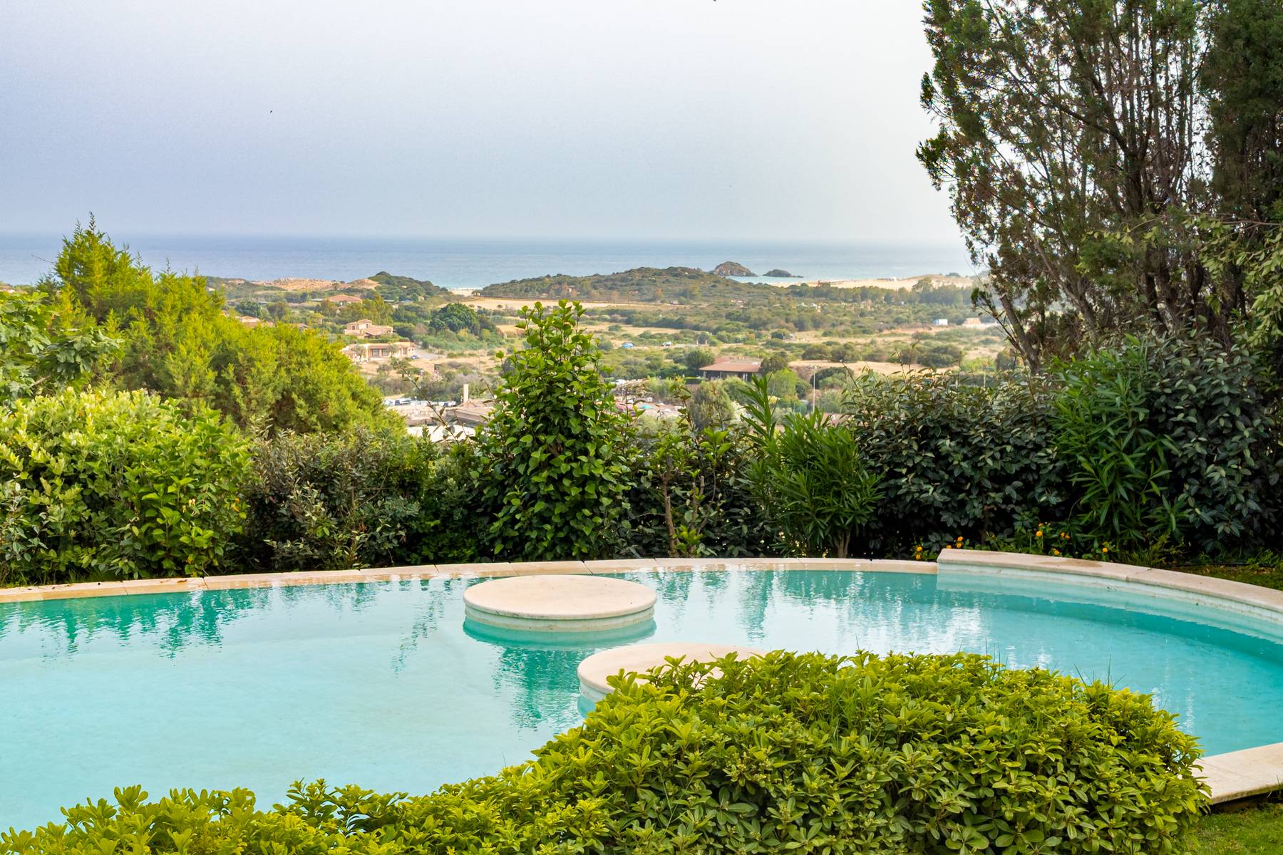 Villa with sea view on the bay of Chia