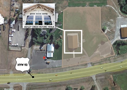 Google Eartht with outline_Snowline Acres Ashley Creek Venue
