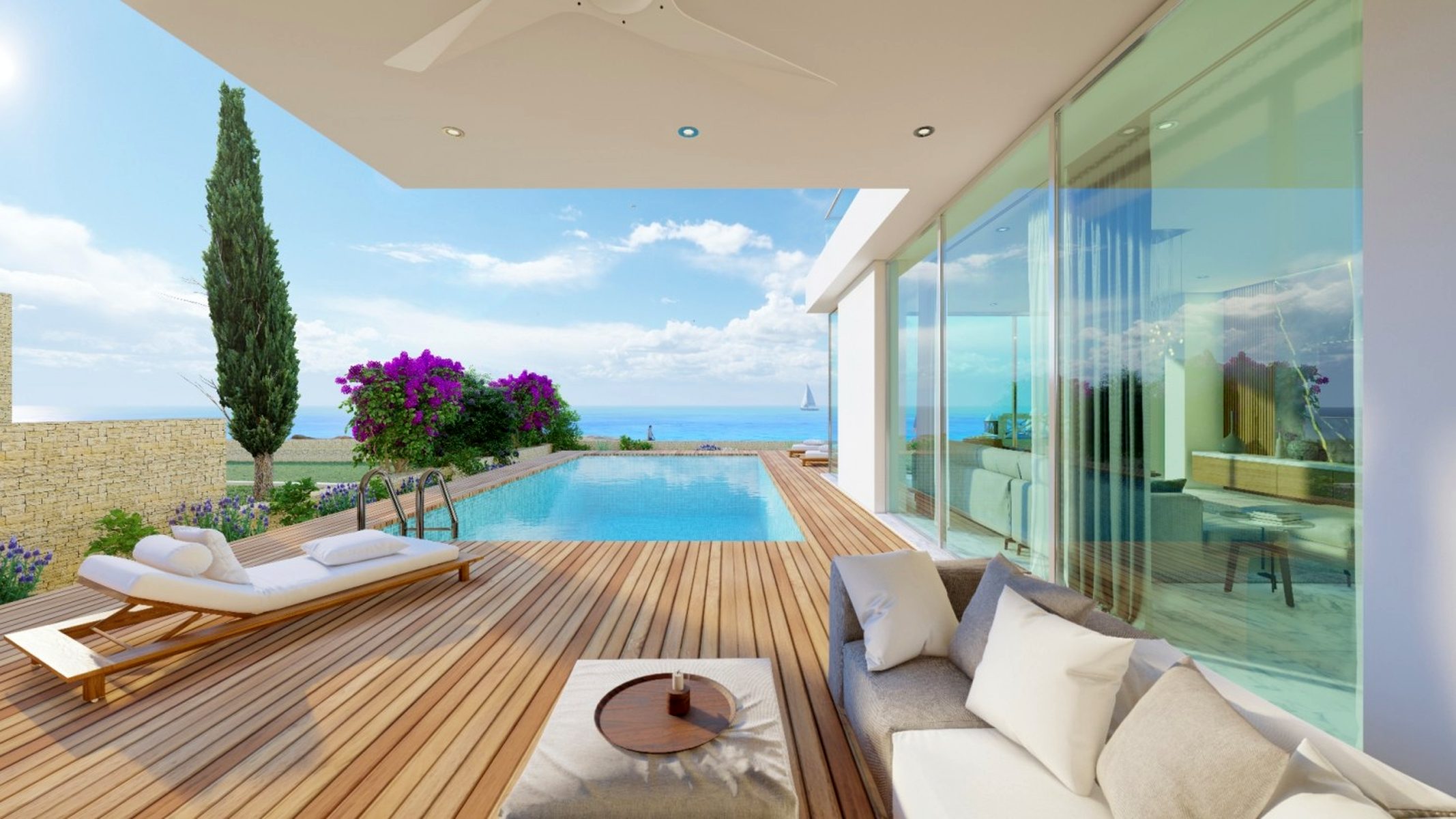 Mediterranean Seafront Dream - Modern 5 Bedroom Villa