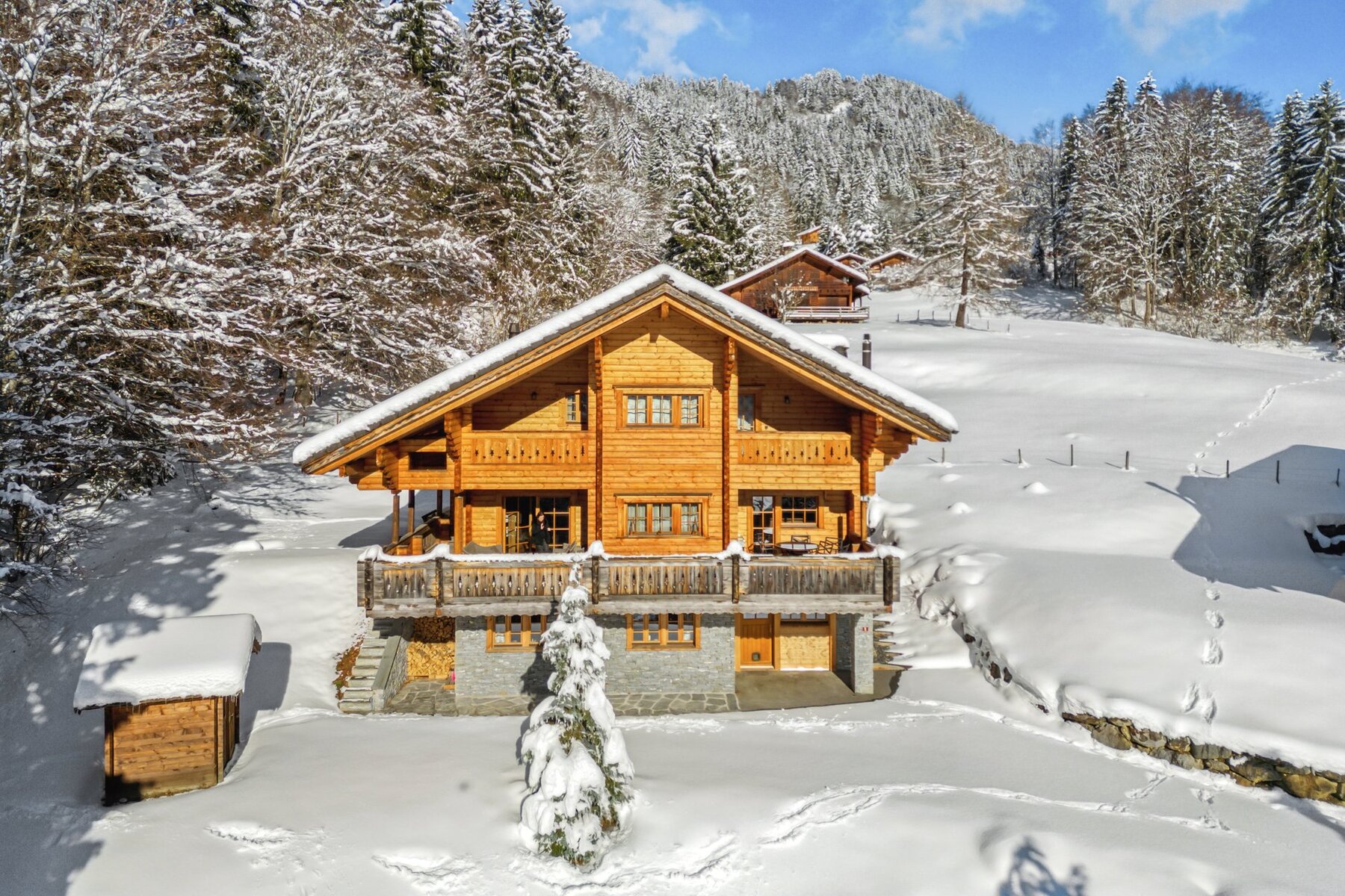 Beautiful and spacious chalet of character in Gryon, quiet, view