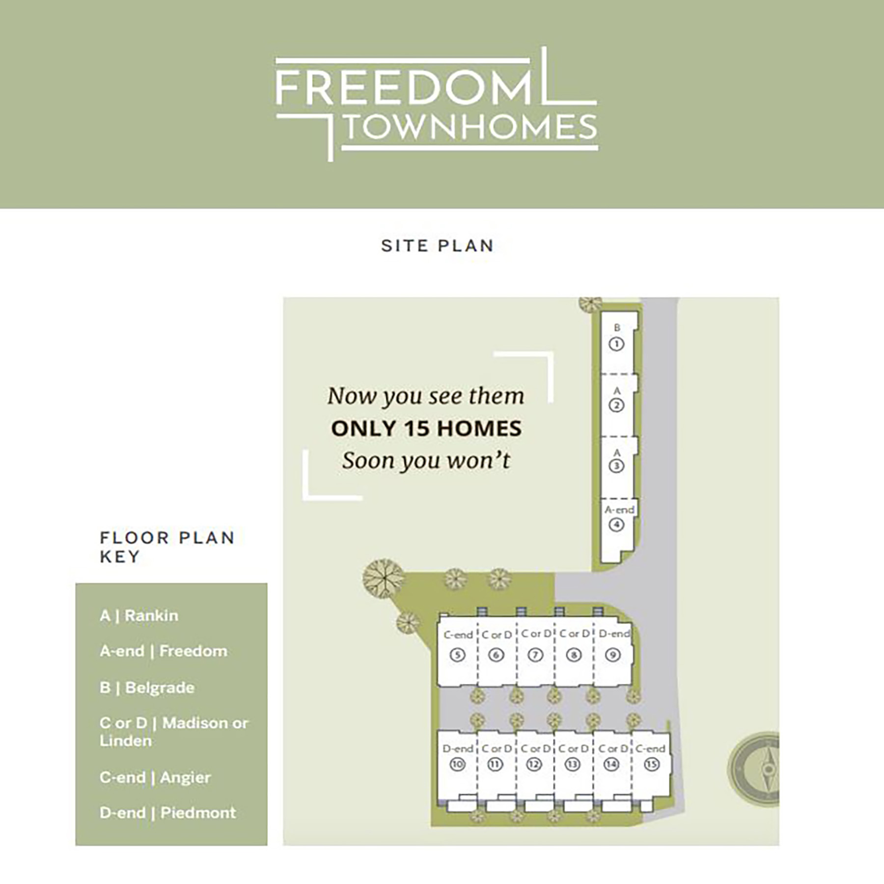 Freedom Townhomes in Historic Poncey-Highland