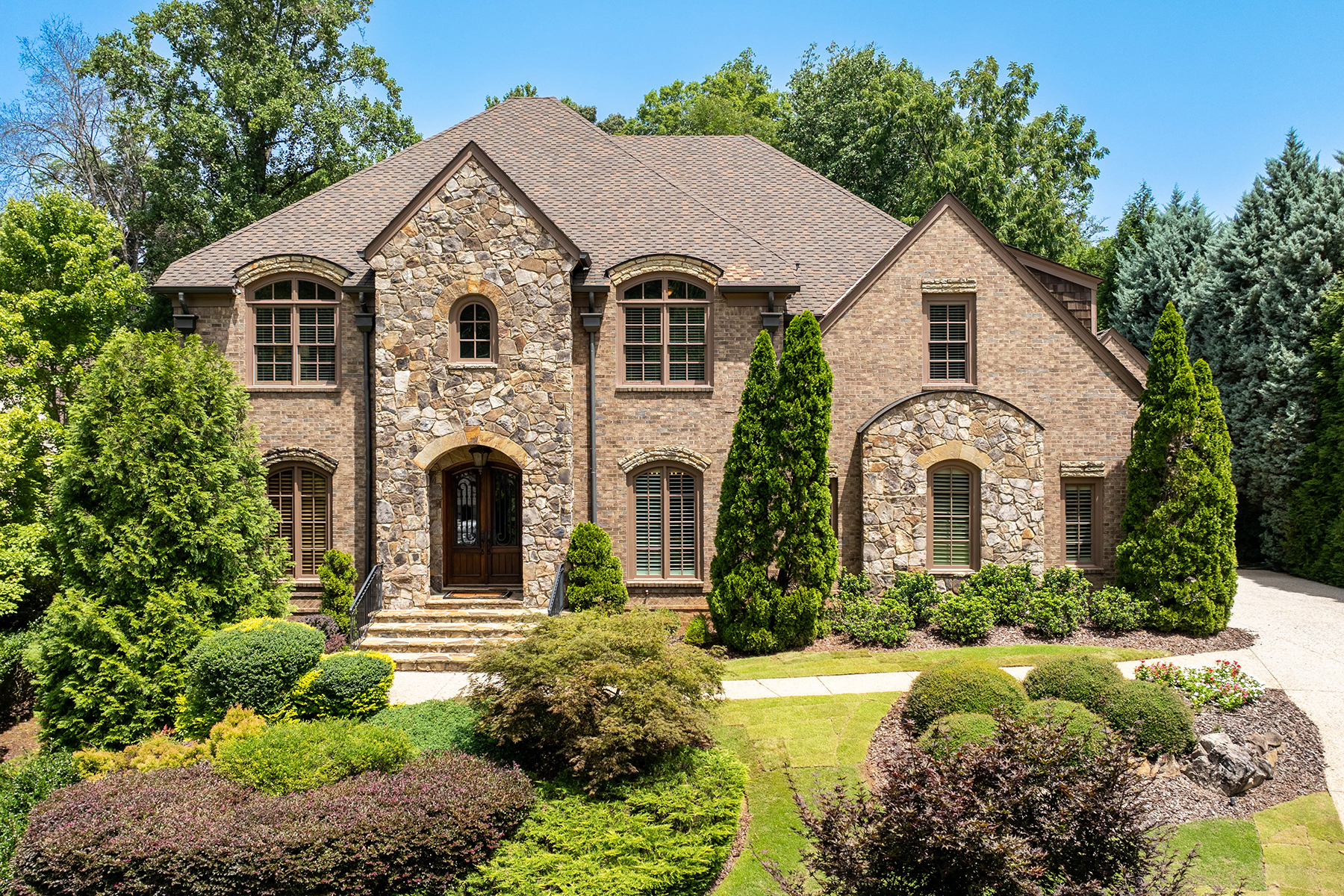 Elegant and Stately Brick and Stone Home on Quiet Brookhaven Cul-de-sac