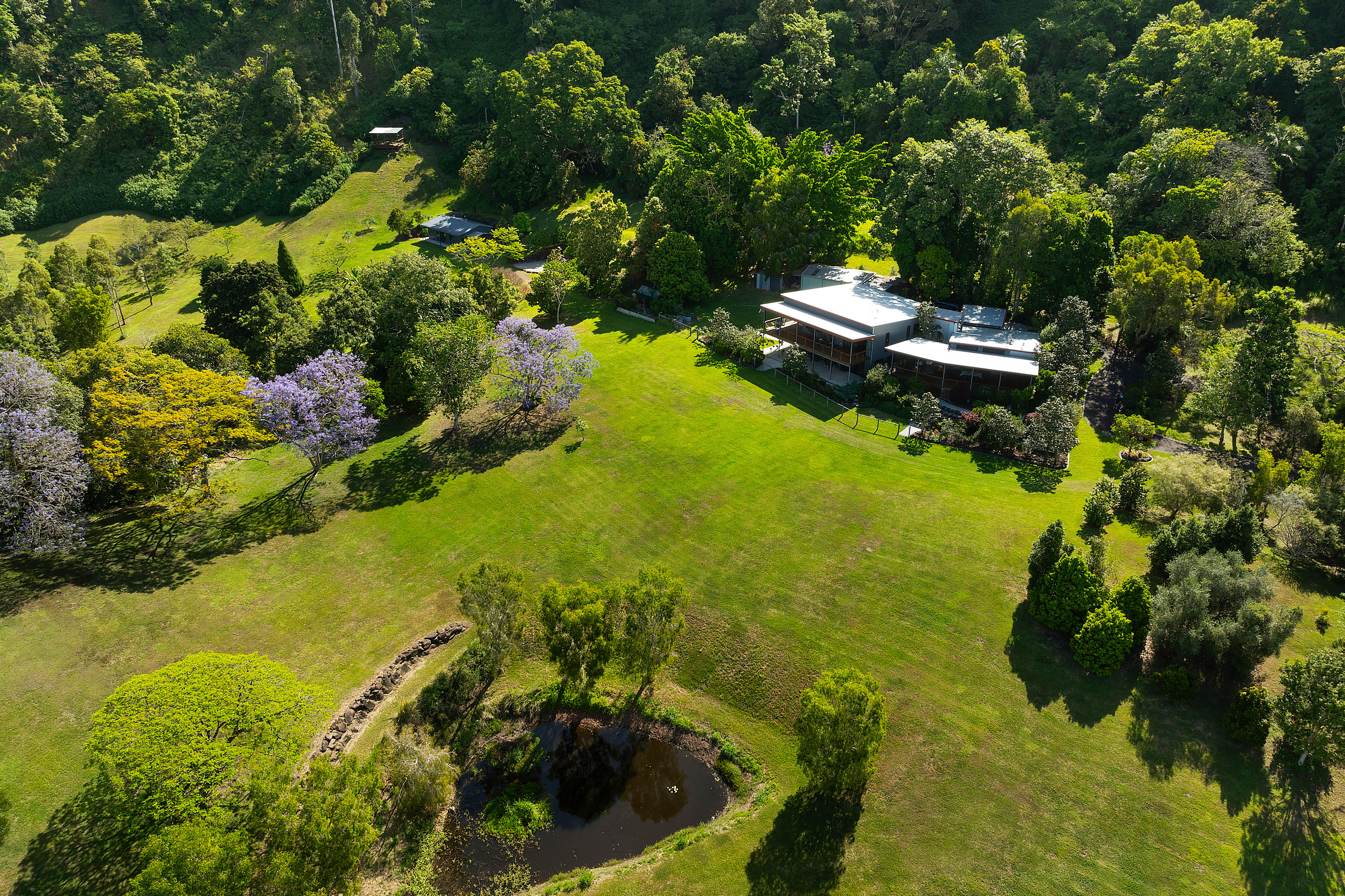 Secluded 15-Acre Retreat with Ocean Views and Guest Studio