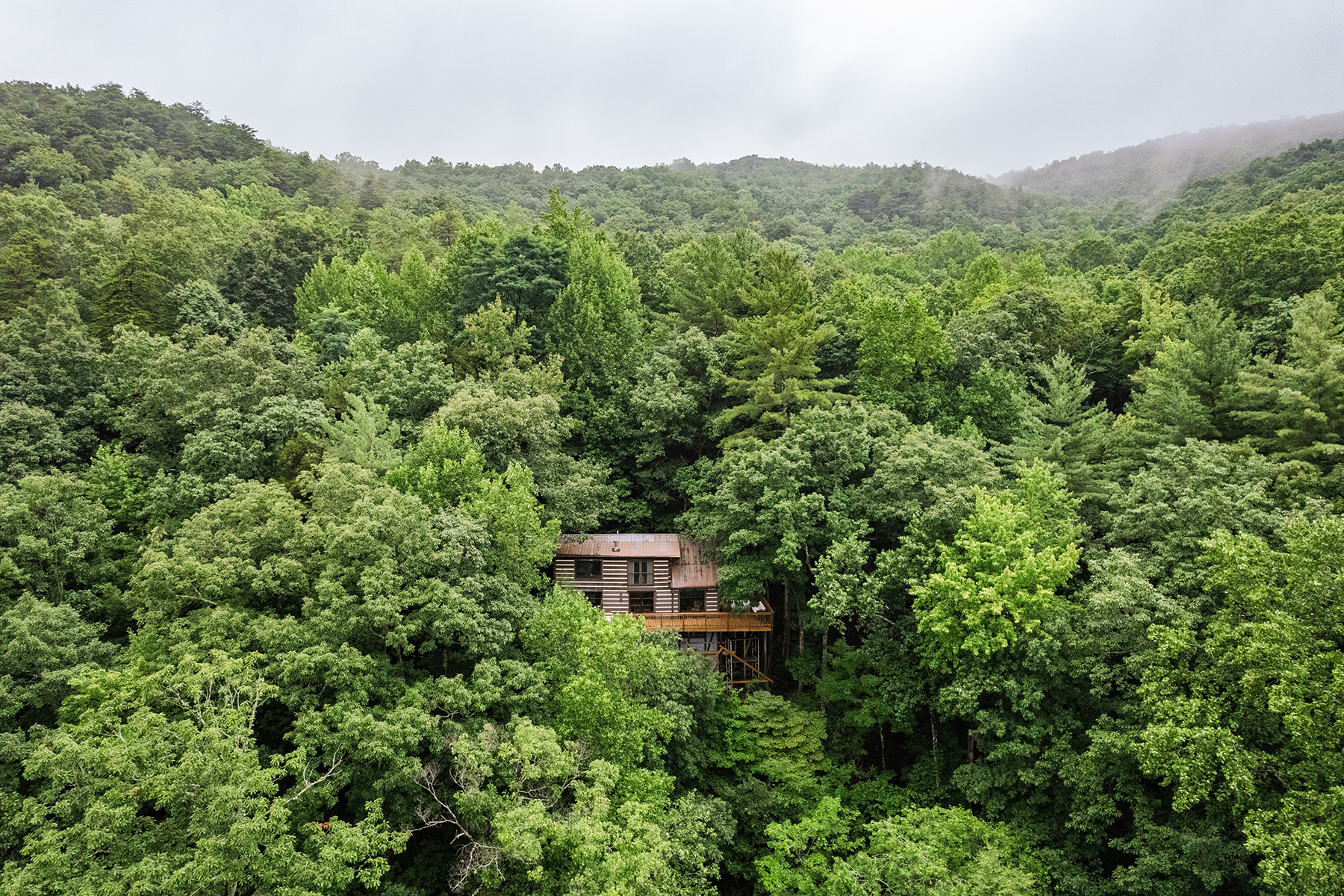 Mountain Sanctuary with Private Waterfall on Twenty Acres