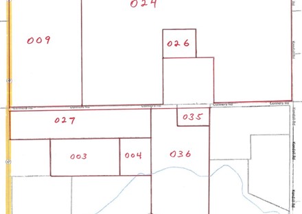 All Parcels with lot numbers