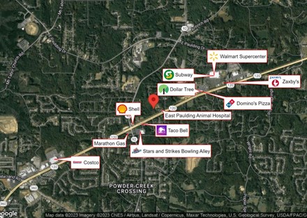 2957 Charles Hardy Pkwy Business Map