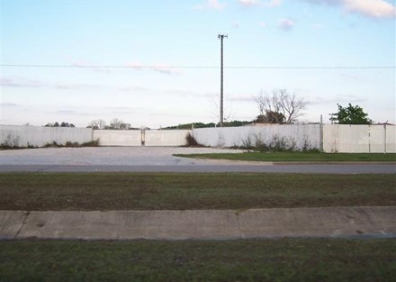 Front view of Gate from southbond side of Burke Rd.