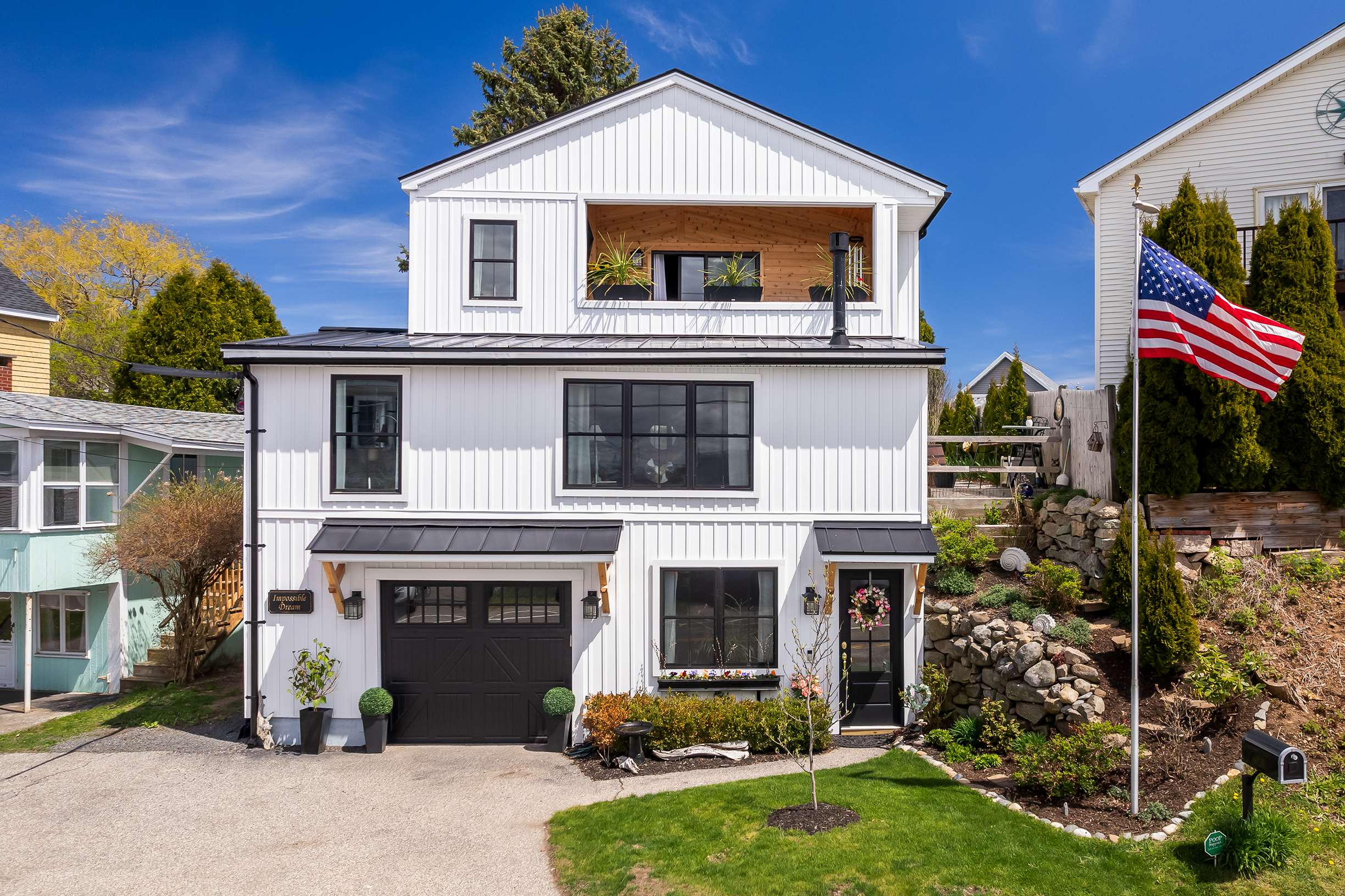 Wells Beach Architect Designed Modern Farmhouse with Marsh Views