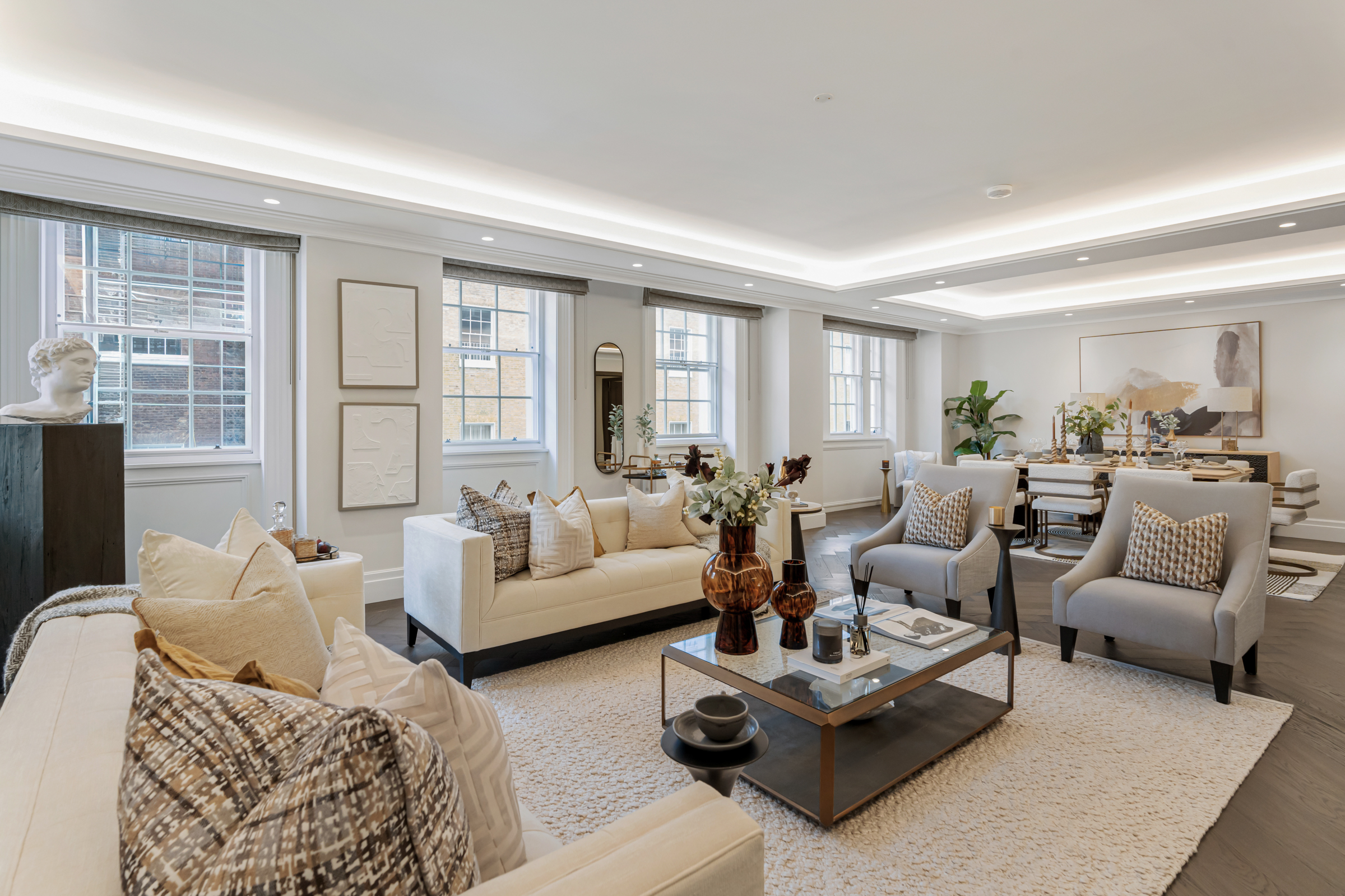 An exceptional three-bedroom apartment in a historic Grade II-listed building