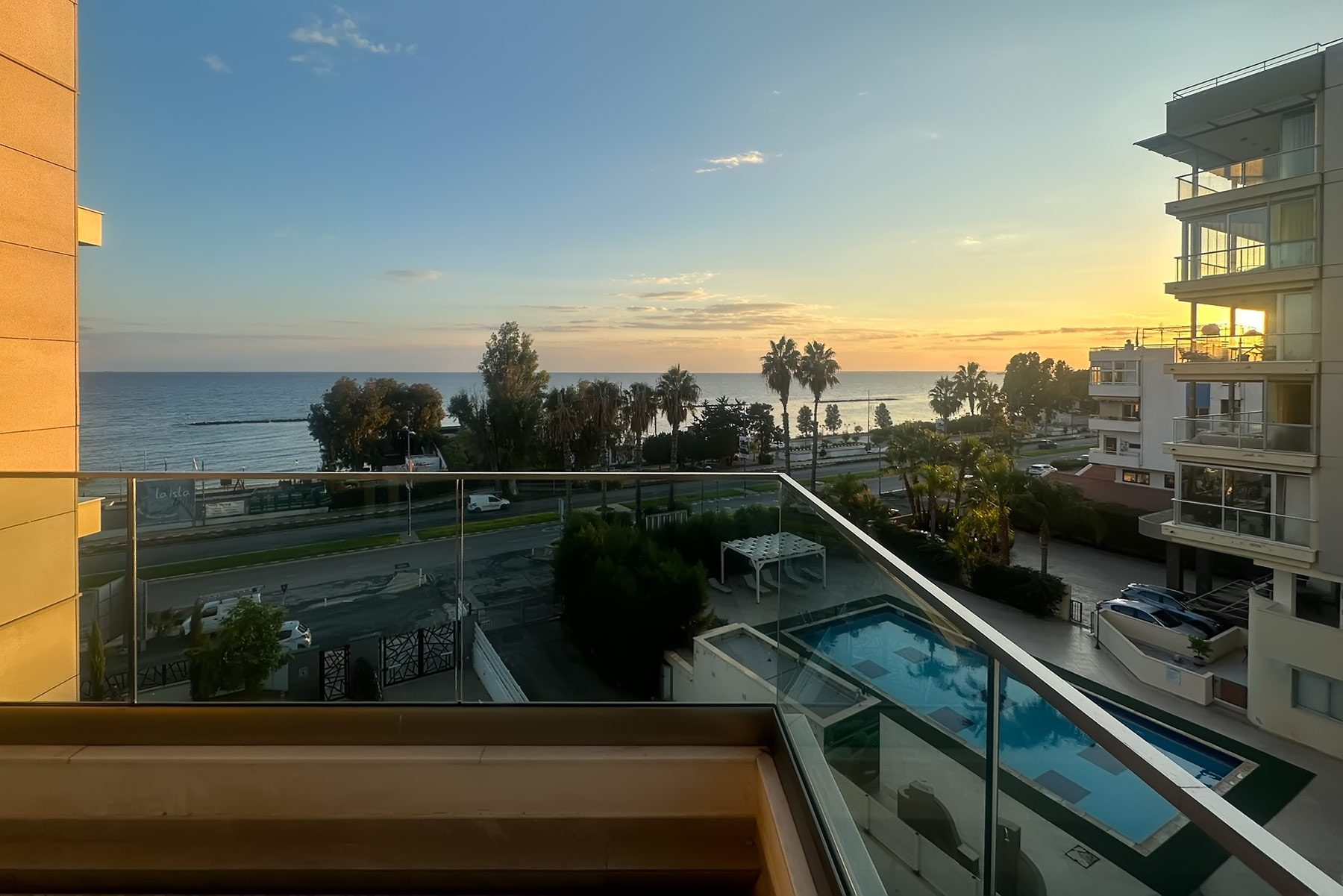 Two Bedroom Sea View  Apartment in Limassol 50 metres from the Beach
