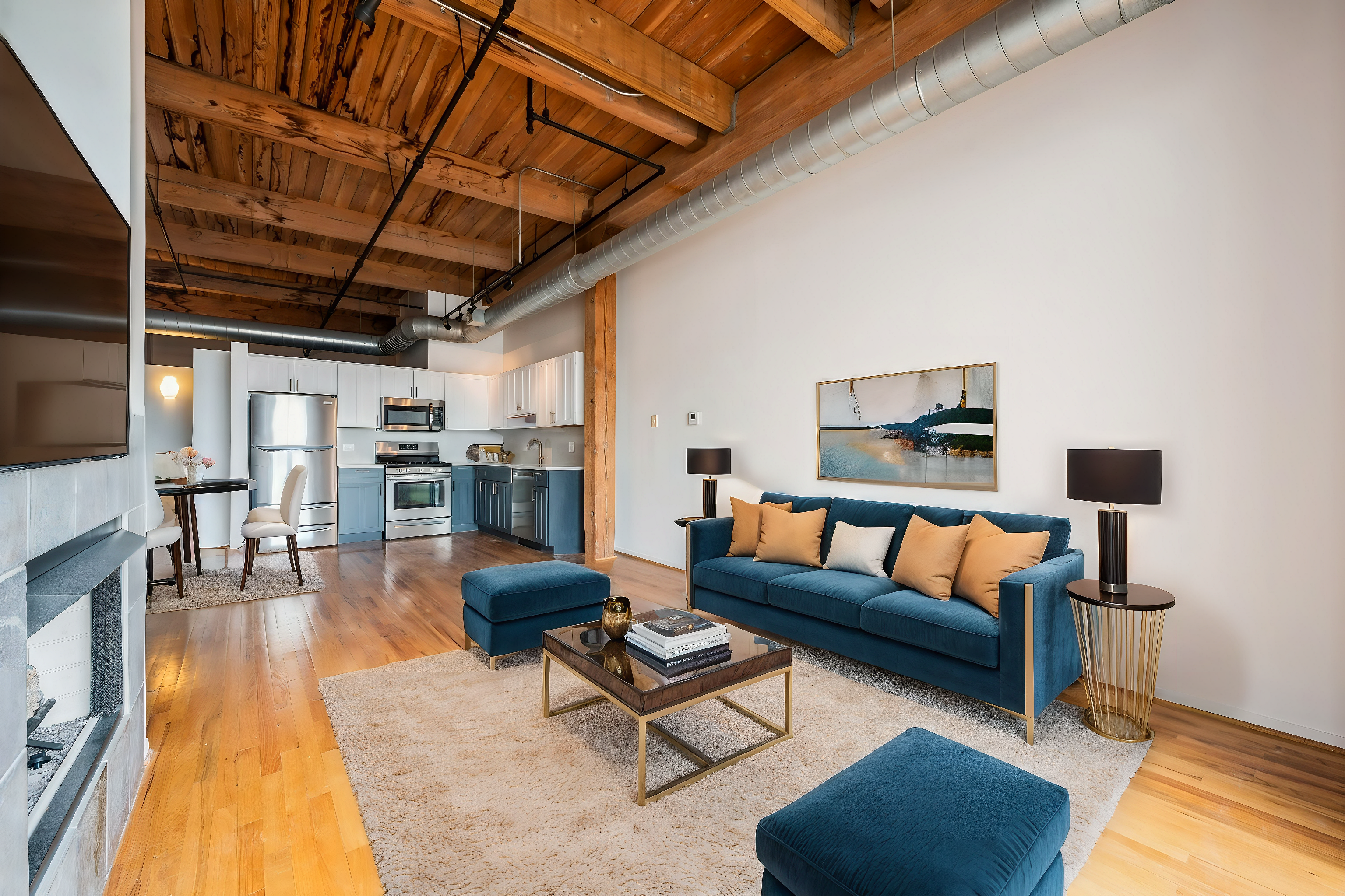 top-floor timber loft