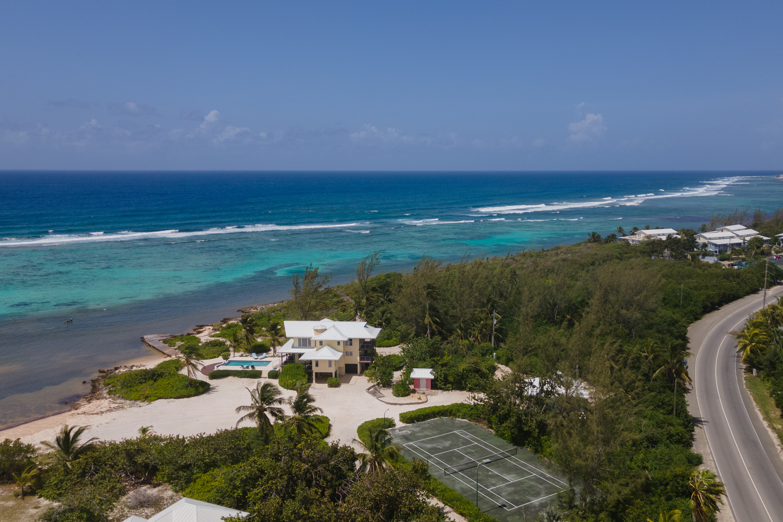 Villa Maria beachfront estate with over 7acres