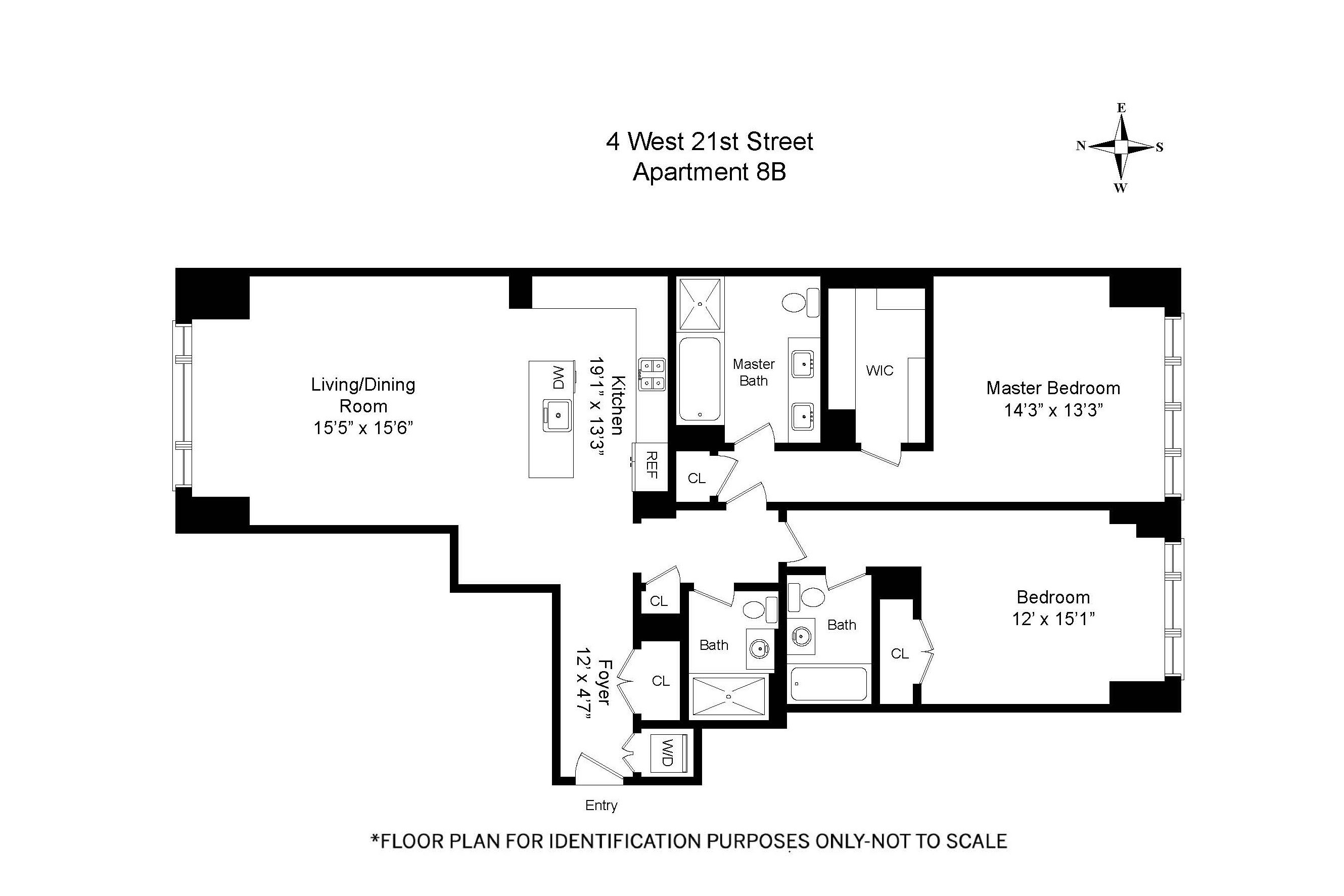 Sprawling 2 Bedroom in Flatiron