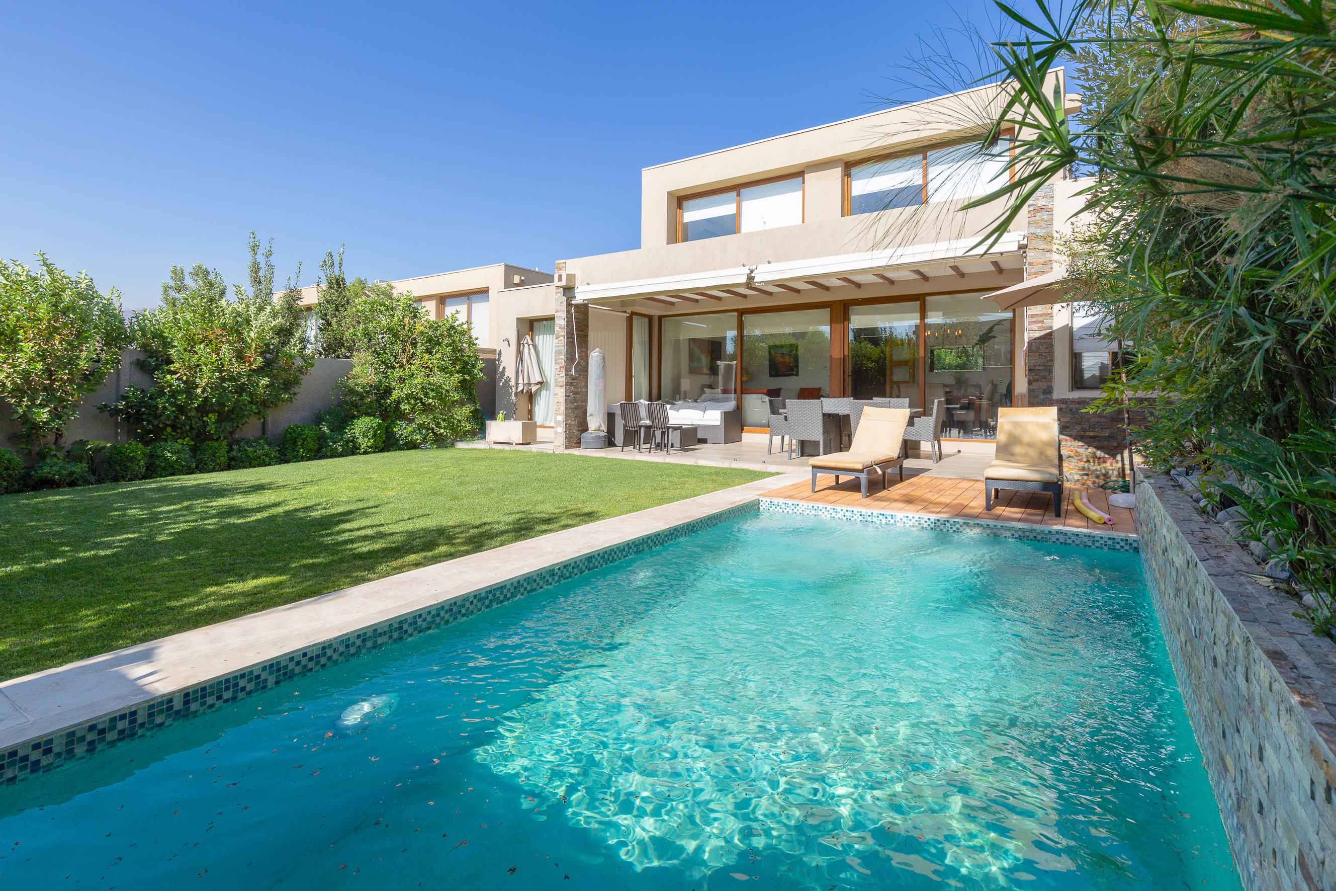 Mediterranean-style house in a condominium.