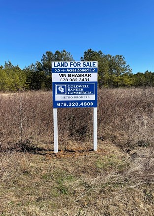 Property Sign on Fairmount Hwy